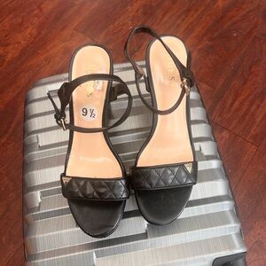Guess Black Quilted Heels